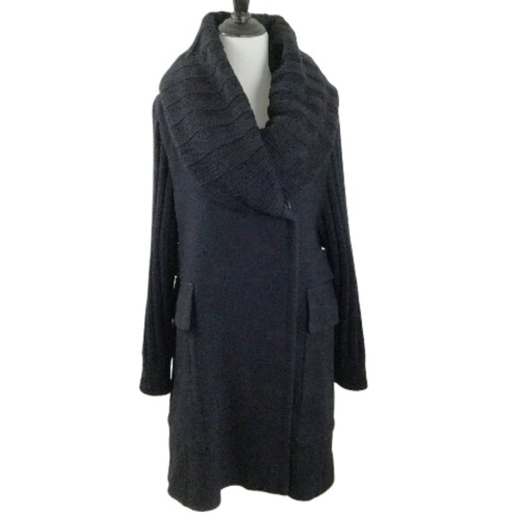 Burberry Brit Wool/Cashmere Blend Coat 4 - Picture 1 of 16